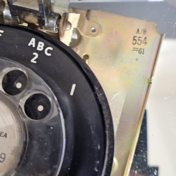 Northern Electric Rotary 1961 Wall Telephone #554 With Cord, Untested, Canada - Picture 12 of 16